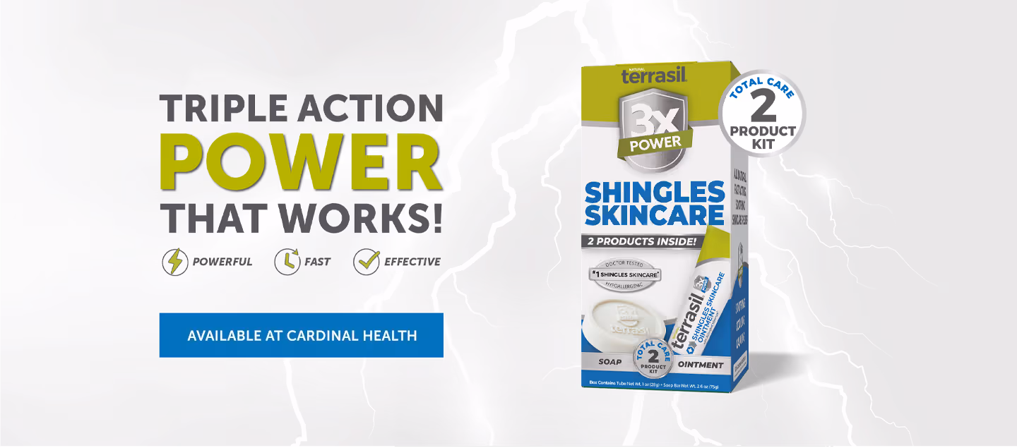 terrasil shingles skincare